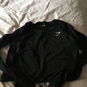 GYMSHARK DRAWSTRING CROP TOP